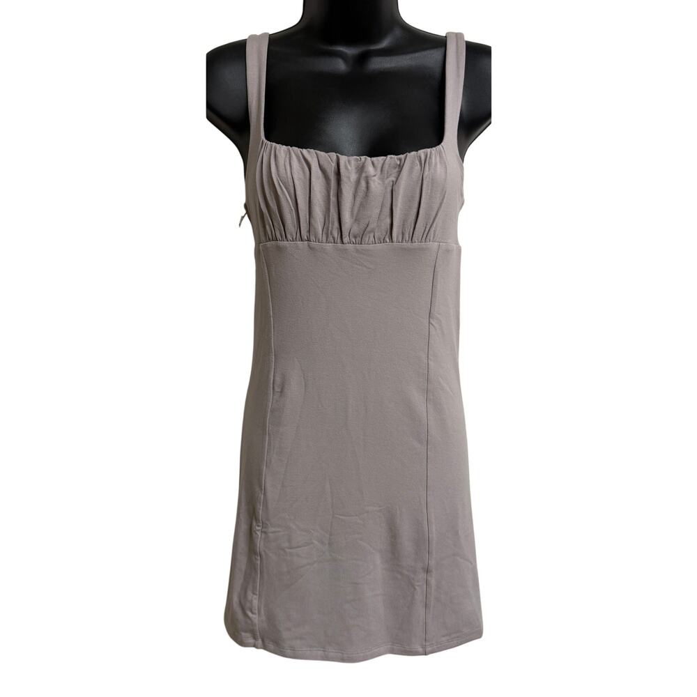 Wilfred Free Women Bodycon Dress Medium M Gull Gray Mini Sexy Sleeveless New